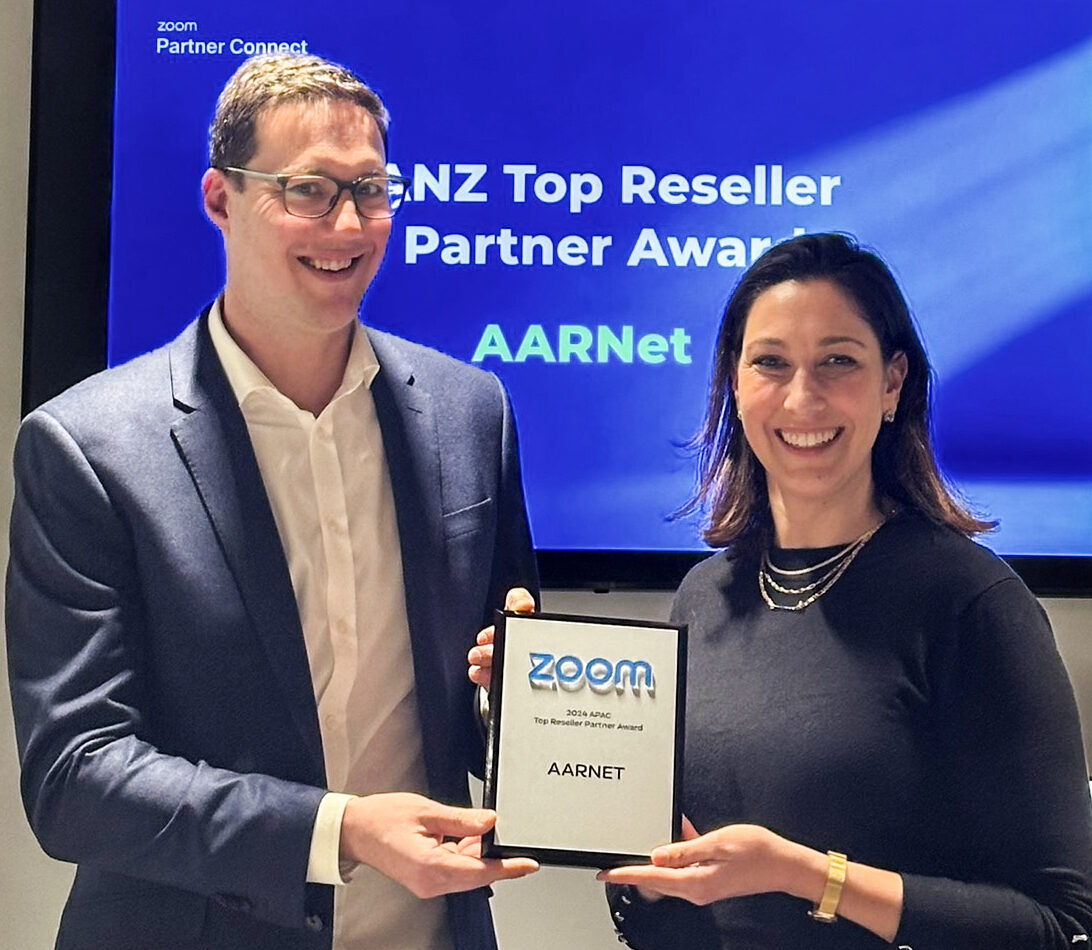 AARNet wins Top Reseller Partner Award in Zoom Partner Excellence Awards